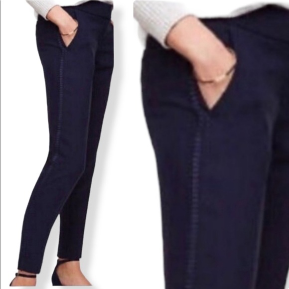 LOFT Marissa tuxedo style pant (ruffle down side) - Picture 2 of 10